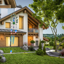 Load image into Gallery viewer, Colorful Solar Wind Chimes - 53.5" Durable Peacock Design for Romantic Lighting