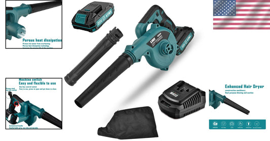 Powerful 20V Cordless Leaf Blower with 4.0Ah Battery, Lightweight & Fast Charge