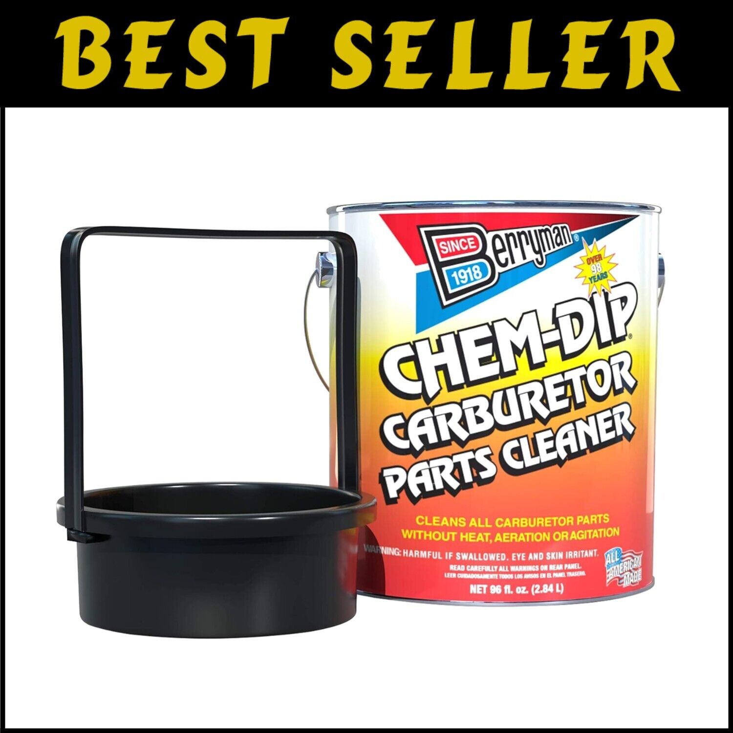 Berryman Carburetor Cleaning Solution - 0.75 Gallon, Safe for Plastic, Rubber