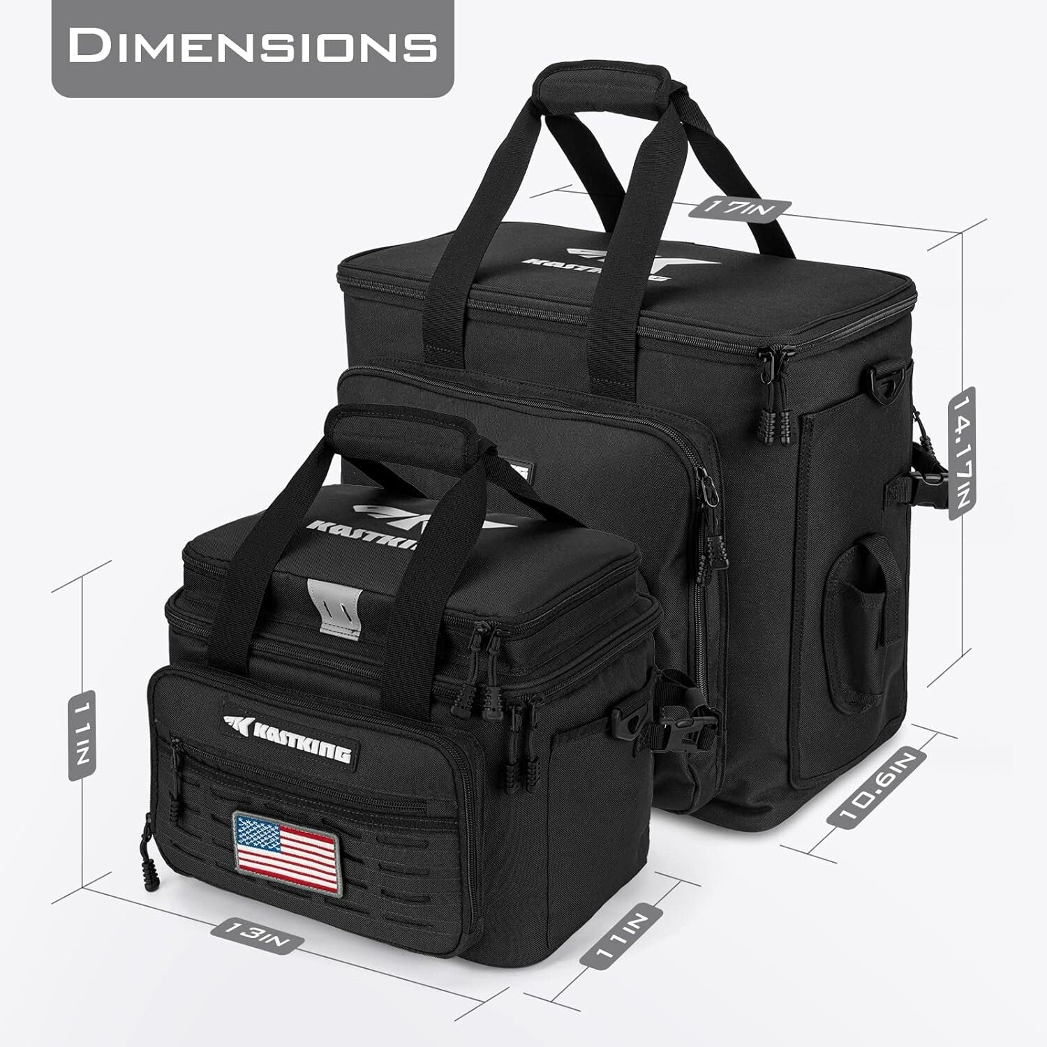 Durable Fishing Tackle Storage Bag - 3600 Size Capacity, Molle Straps Included