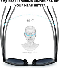 Load image into Gallery viewer, Luxury Polarized Sun Protection: B8132 Black/Silver UV-Blocking Glass Sunglasses