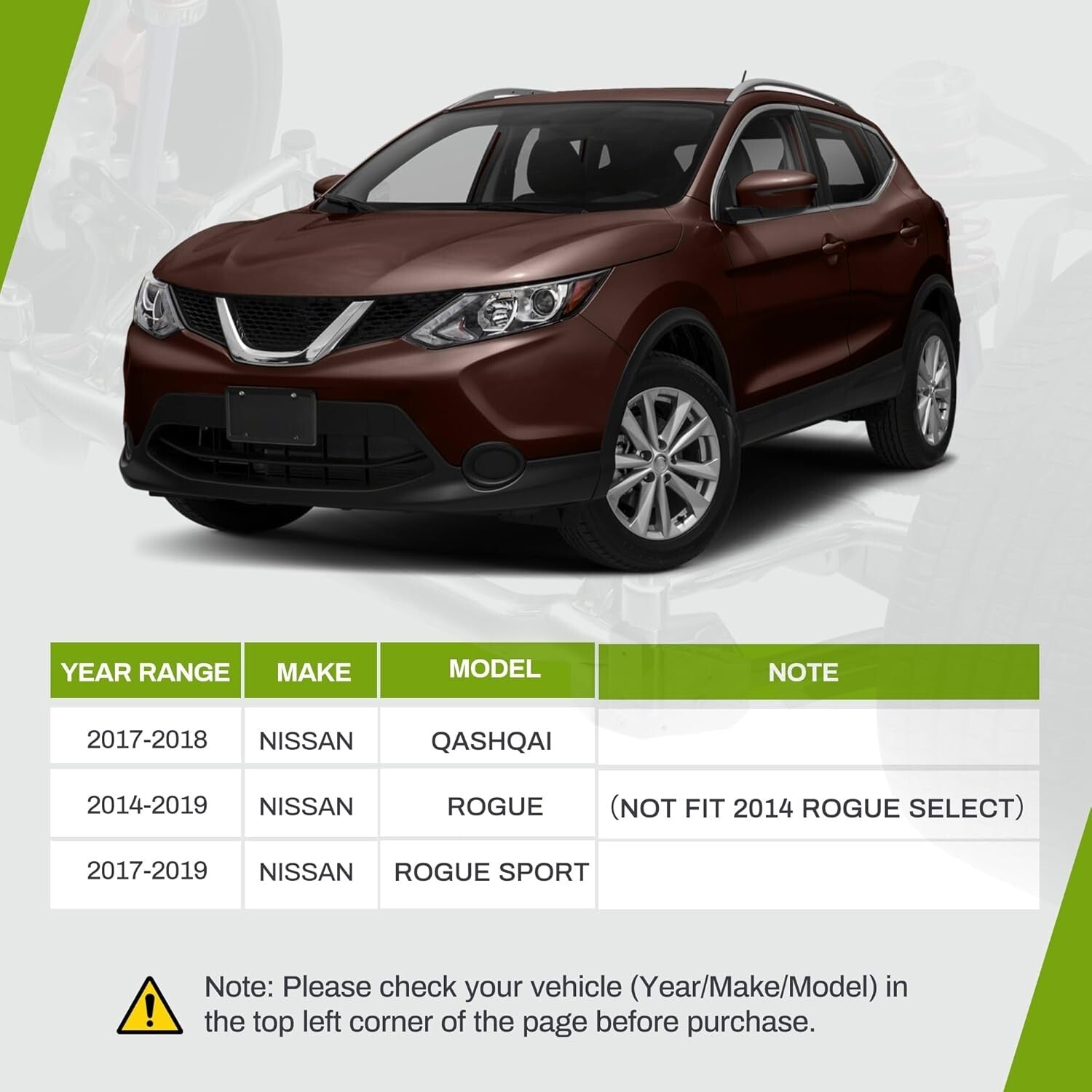 Durable Front Lower Control Arms and Ball Joints - Compatible with Nissan Rogue