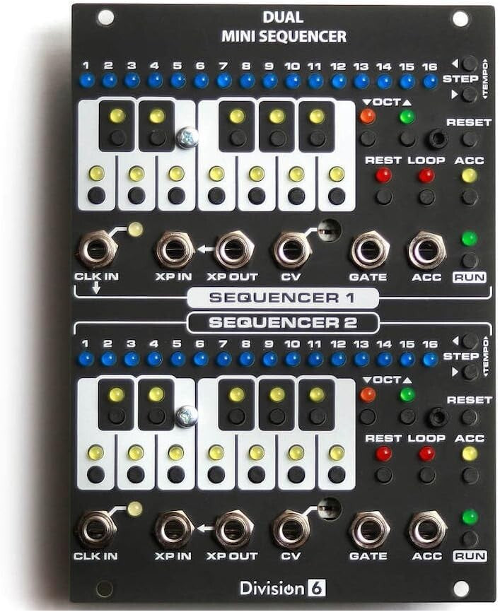 Multicolor Dual Mini Sequencer V2 Kit - 3.5mm Connectivity, Beginner Friendly