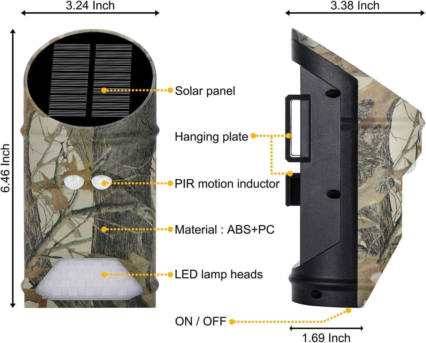 Easy-Setup Solar Hunting Light with Motion Activation - Perfect for Outdoor Use