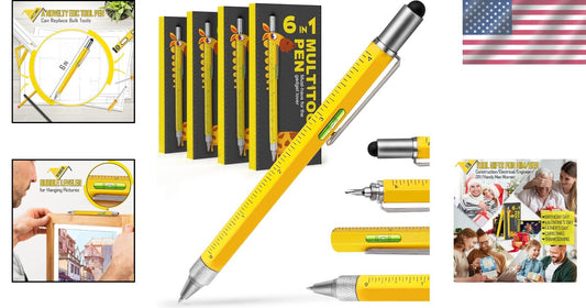 Heavy-Duty Multitool Pen Set: Stylish Gadget for Engineers, Carpenters, & DIYers