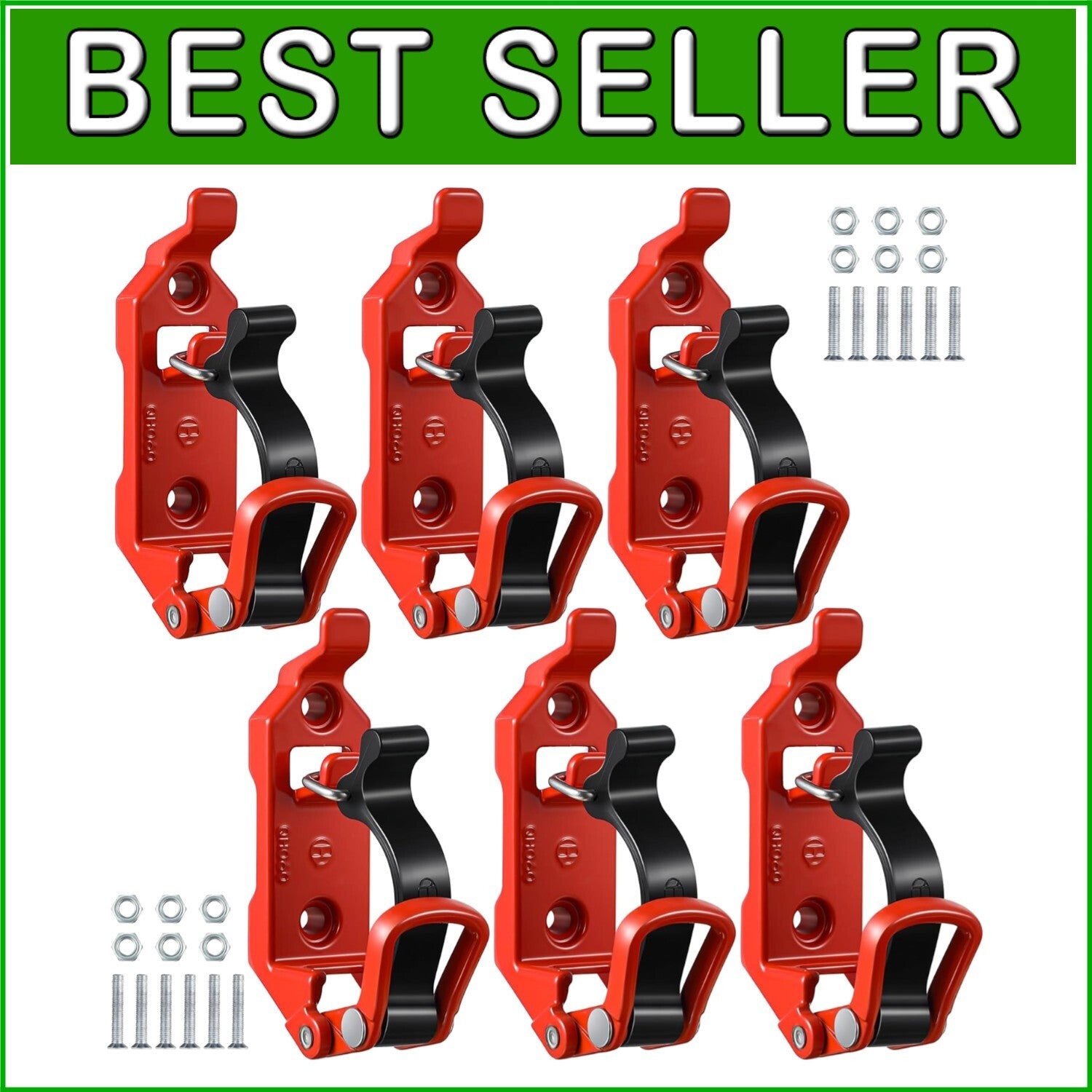 Durable Metal Rubber 6 Pcs Shovel Holder Kit for Trucks & Off-Road Vehicles