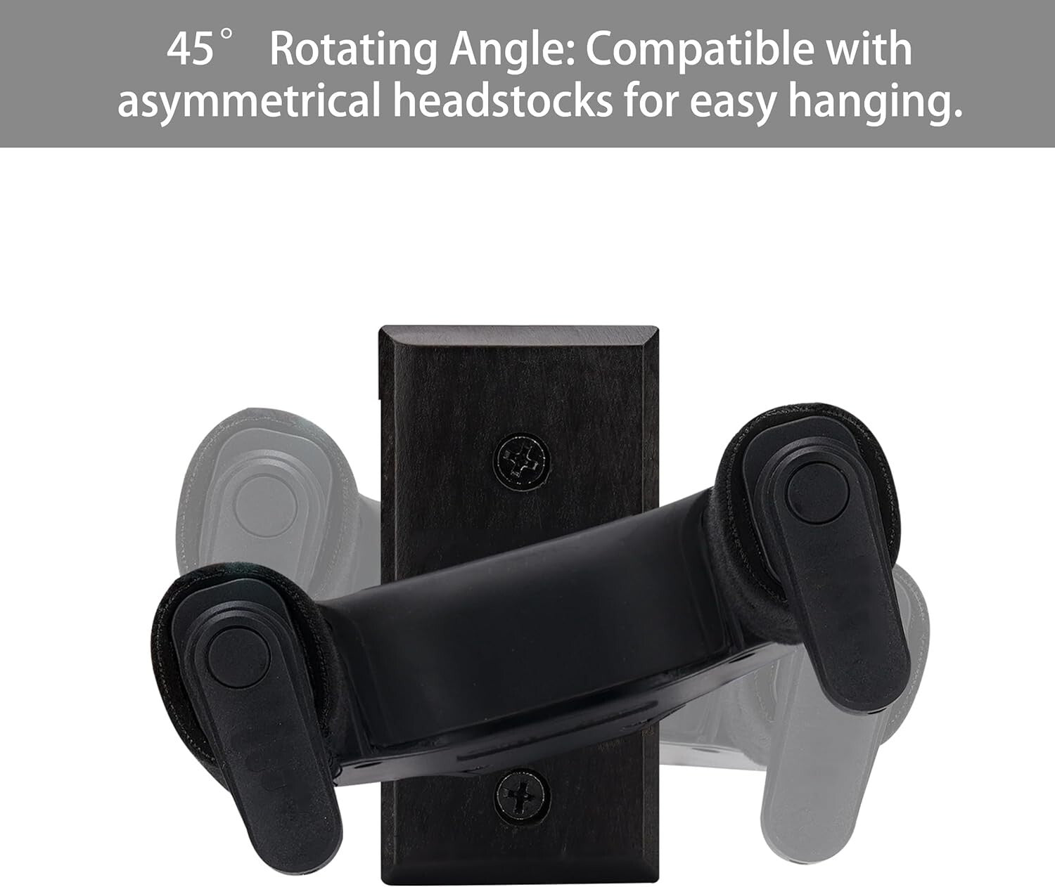 Elegant Guitar Wall Mount with Auto Lock for Acoustic & Electric Instruments