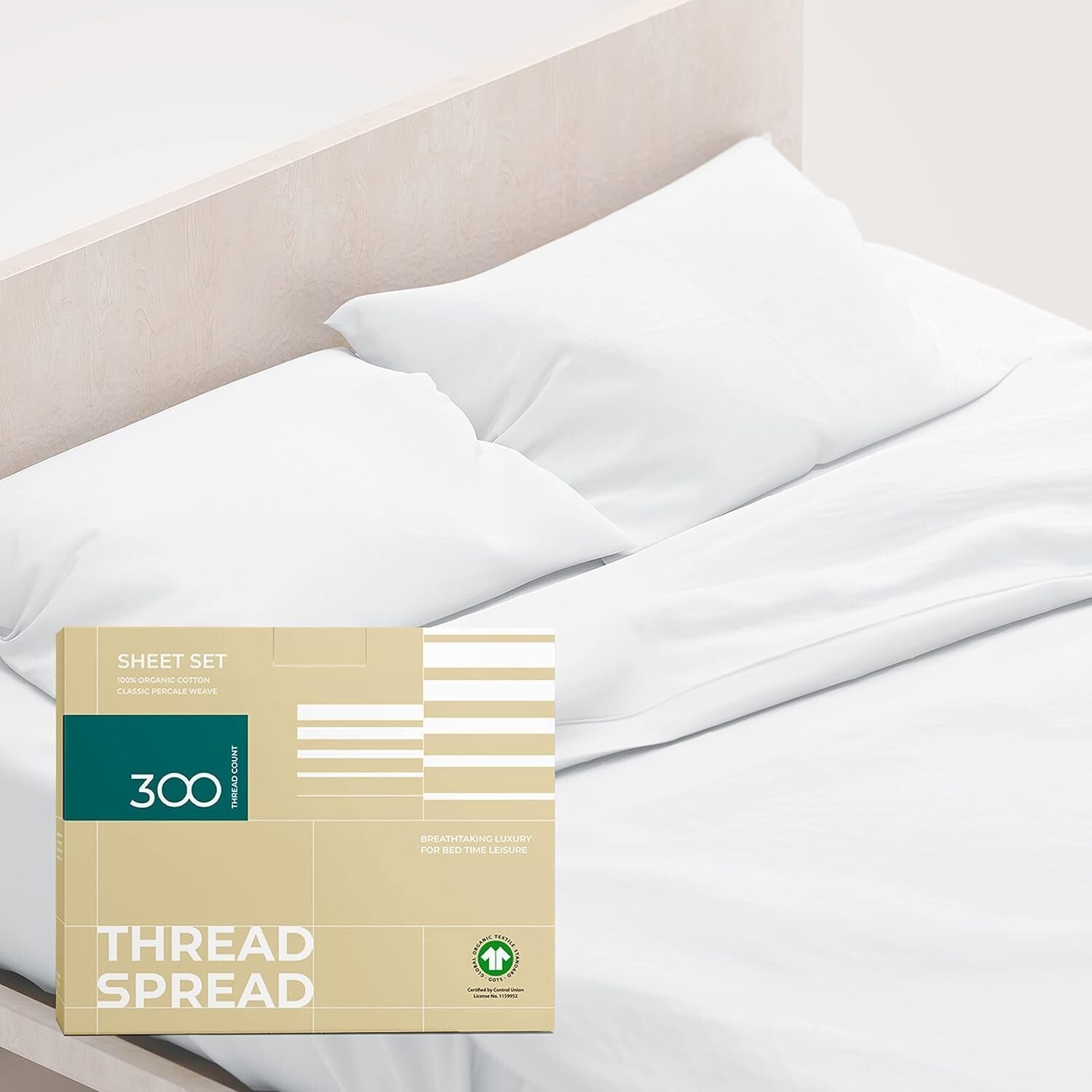 Eco-Friendly Queen Cotton Bed Sheet Set - Deep Pocket & Hypoallergenic Softness