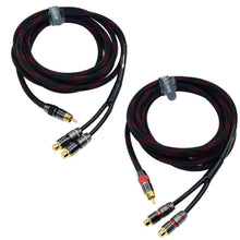 Load image into Gallery viewer, Versatile 10ft Shielded RCA Y Adapter Cable - Connect Two Devices Simultaneously