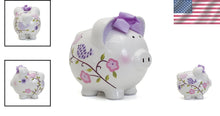 Load image into Gallery viewer, Colorful 1-Pound Paper Bird Ceramic Bank - A Safe Savings Solution for Girls
