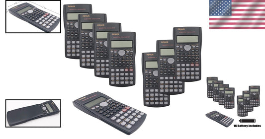 2-Line 12-Digit Engineering Calculator Set - Perfect for High School & College