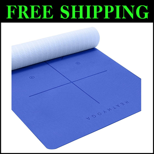 Extra Large Non-Slip Yoga Mat - Eco-Friendly 72"x26" for All Practice Levels
