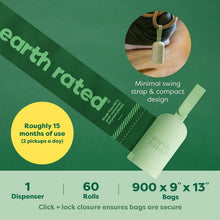 Load image into Gallery viewer, Compact Dog Poop Bag Holder with 900 Lavender-Scented Bags &amp; Leash Attachment