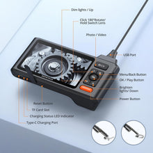Load image into Gallery viewer, Professional Triple Lens Endoscope Camera with Carrying Case &amp; Waterproof Design