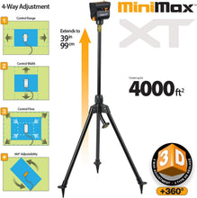 Load image into Gallery viewer, 4-Way Adjustable MiniMax Turbo Oscillating Sprinkler with Quick Connect System