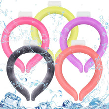 Load image into Gallery viewer, Comfortable 5 Pcs Neck Ice Wraps in Macaron Colors - Perfect for Outdoor Relief