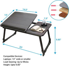 Load image into Gallery viewer, Multi-Use Adjustable Lap Desk - Breakfast Tray with Cup Holder &amp; Easy Transport