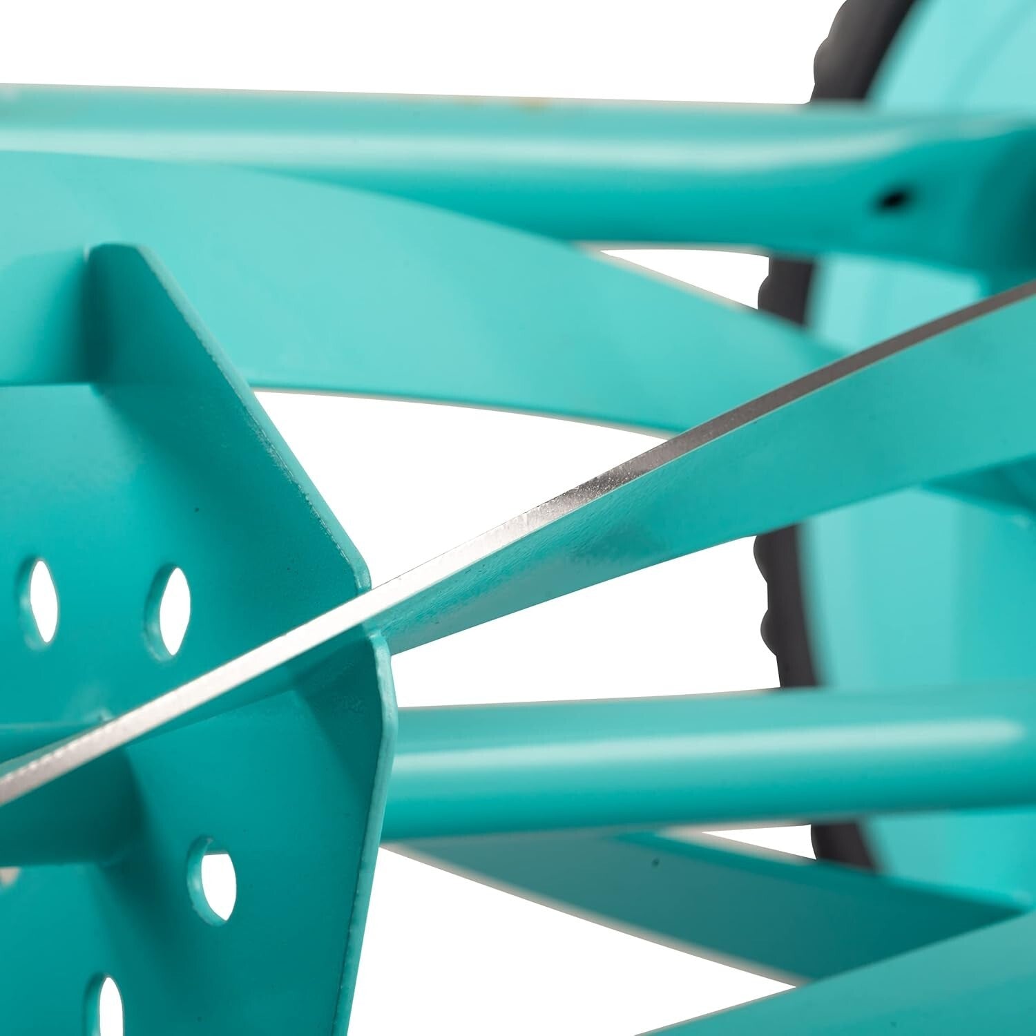 Lightweight 5-Blade 14-Inch Push Reel Lawn Mower with Adjustable Height - Mint