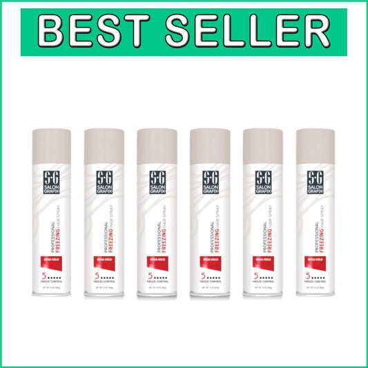 Volumizing Hairspray, 10 Oz/295ml – Mega Hold, 6 Bottles for Ultimate Style