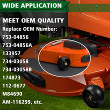 Load image into Gallery viewer, Professional Grade 8-Pack 5 Inch Lawn Mower Deck Wheels - Smooth Performance