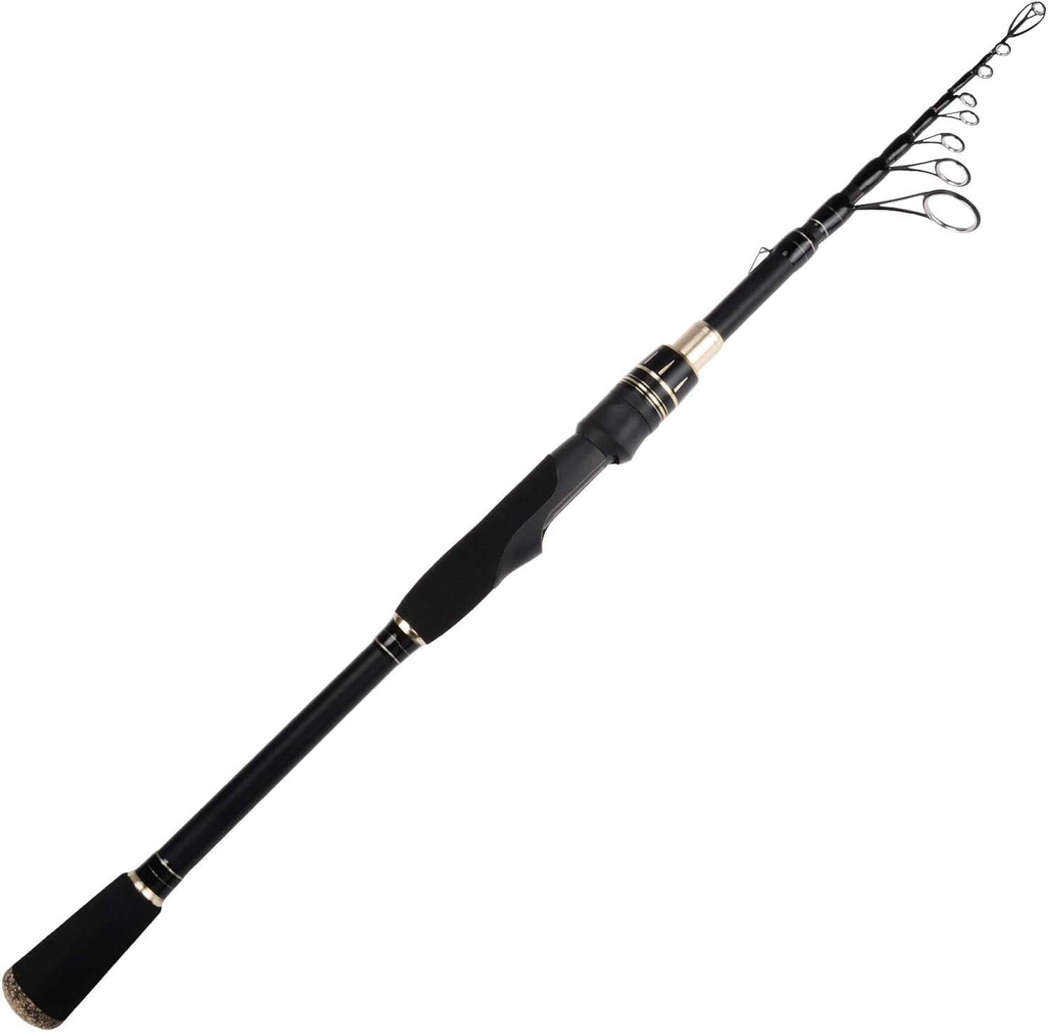 Compact Blackhawk II Graphite Fishing Rod - 6.5ft, EVA Grip, Premium Performance