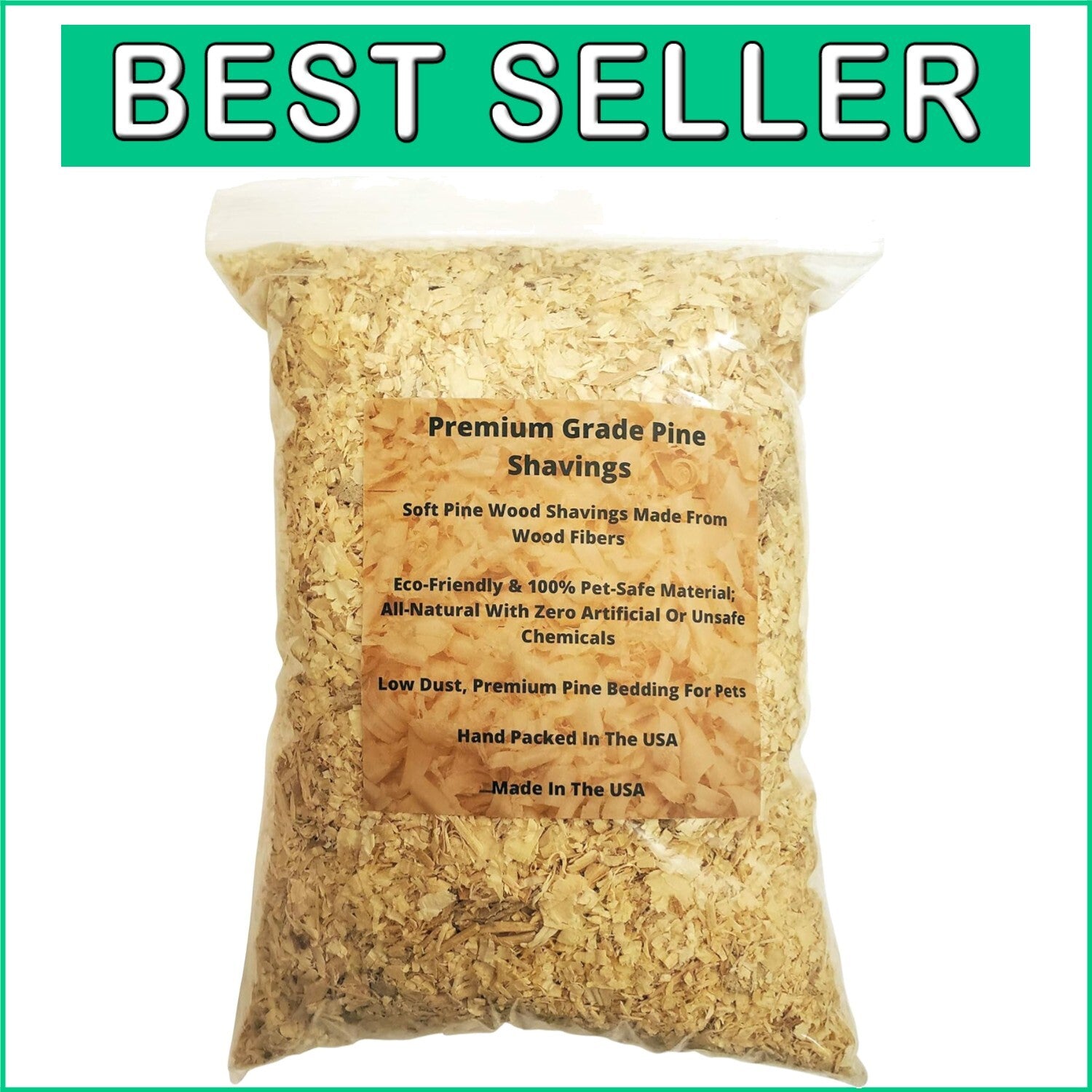 16 Quart Pine Bedding for Small Animals | Absorbent, Eco-Friendly, Made in USA