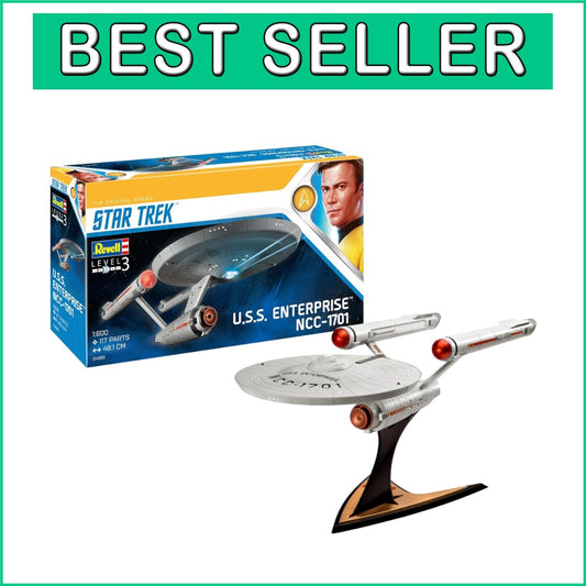 Classic Star Trek Model Kit: U.S.S. Enterprise NCC-1701 - Detailed Assembly Kit