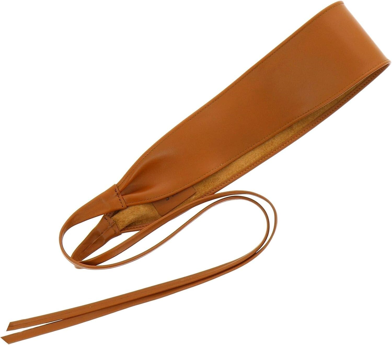 Elegant Women's Italian Leather Obi Belt - Adjustable & Sustainable Fashion