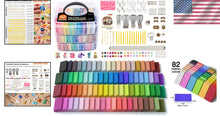 Load image into Gallery viewer, Oven-Bake Polymer Clay Kit - 82 Colors with Tools &amp; Accessories for DIY Projects