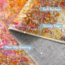 Load image into Gallery viewer, Non-Slip Machine Washable 2x6 Abstract Throw Runner Rug for Indoor Spaces