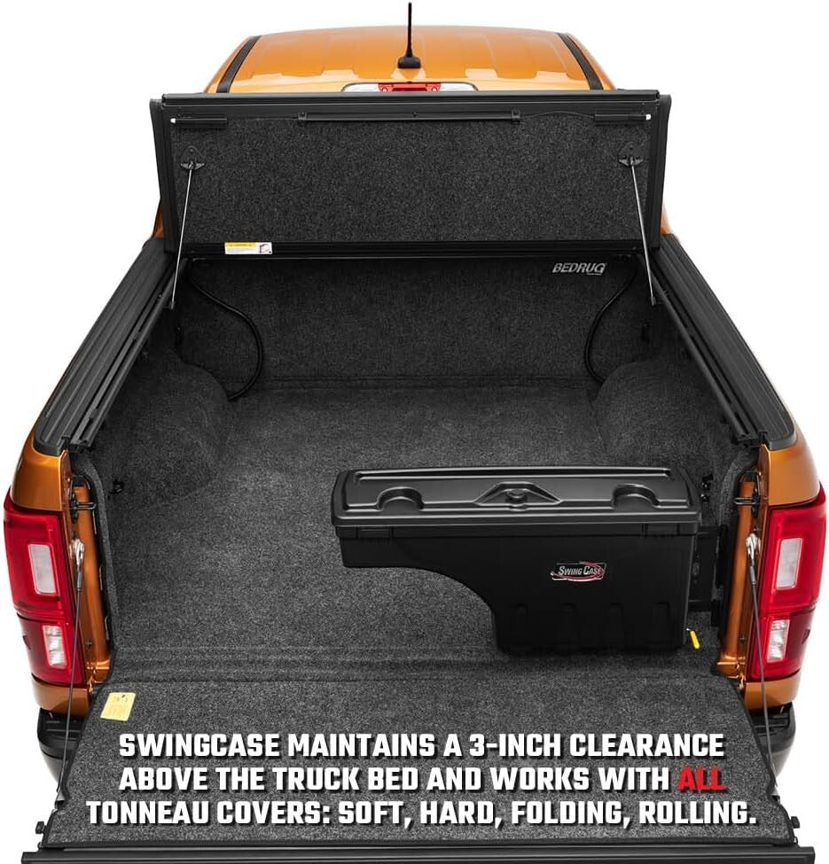 Sturdy Truck Bed Storage Box with Organizational Tray - Fits Chevy 2019-2023