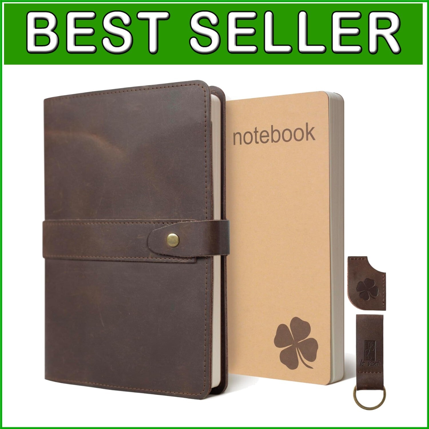 Crafted Leather Journal with 200 Pages: Elegant A5 Notebook for Daily Writing