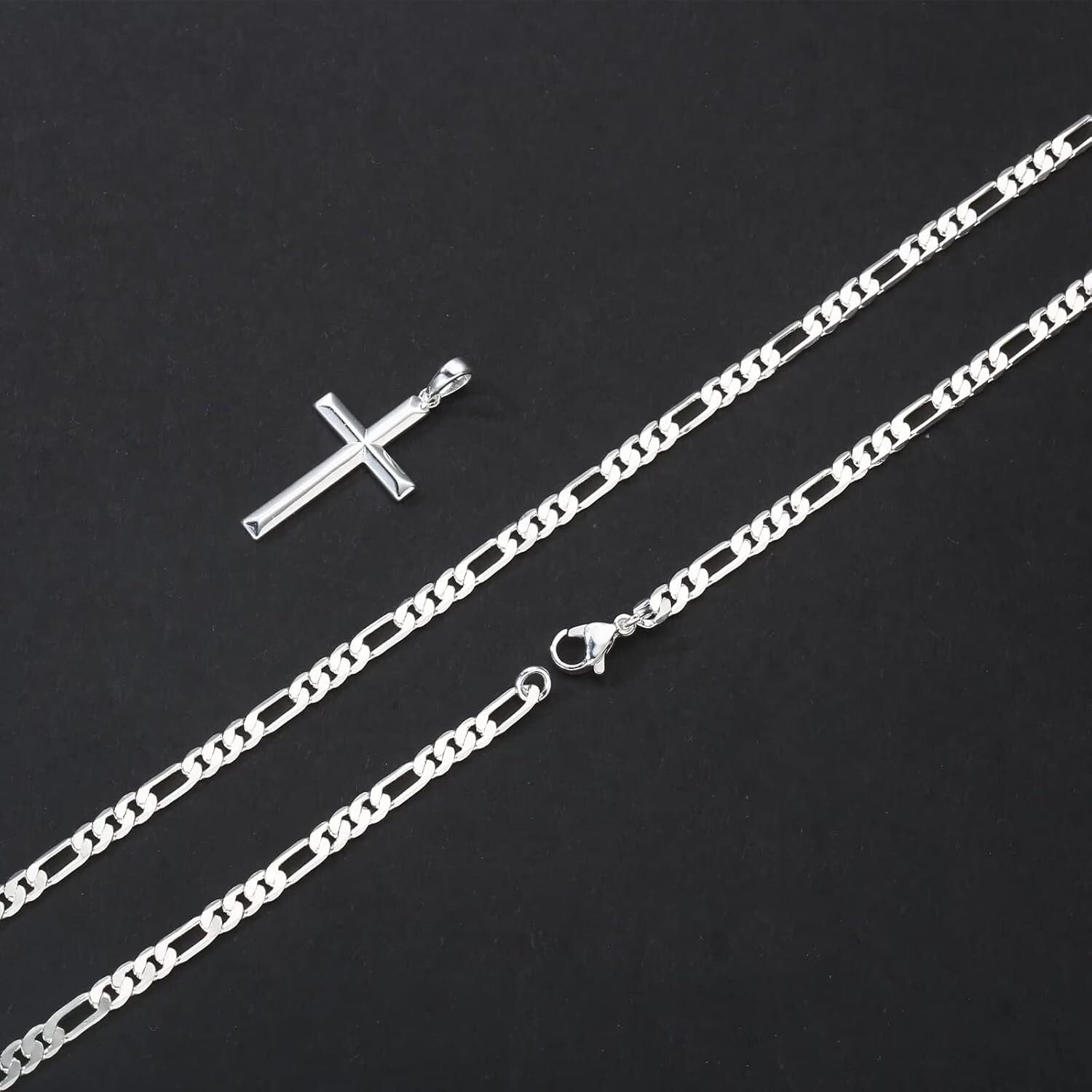 Classic S925 Cross Chain Necklace - Luxurious 18K Gold Plated Option for Gifting