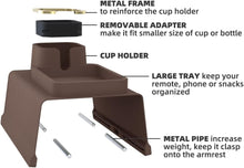 Load image into Gallery viewer, Premium Silicone Couch Cup Holder - Sturdy &amp; Stylish Drink Holder Brown