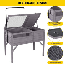 Load image into Gallery viewer, Spacious Wooden Tortoise House with Detachable Legs and Multifunctional Design