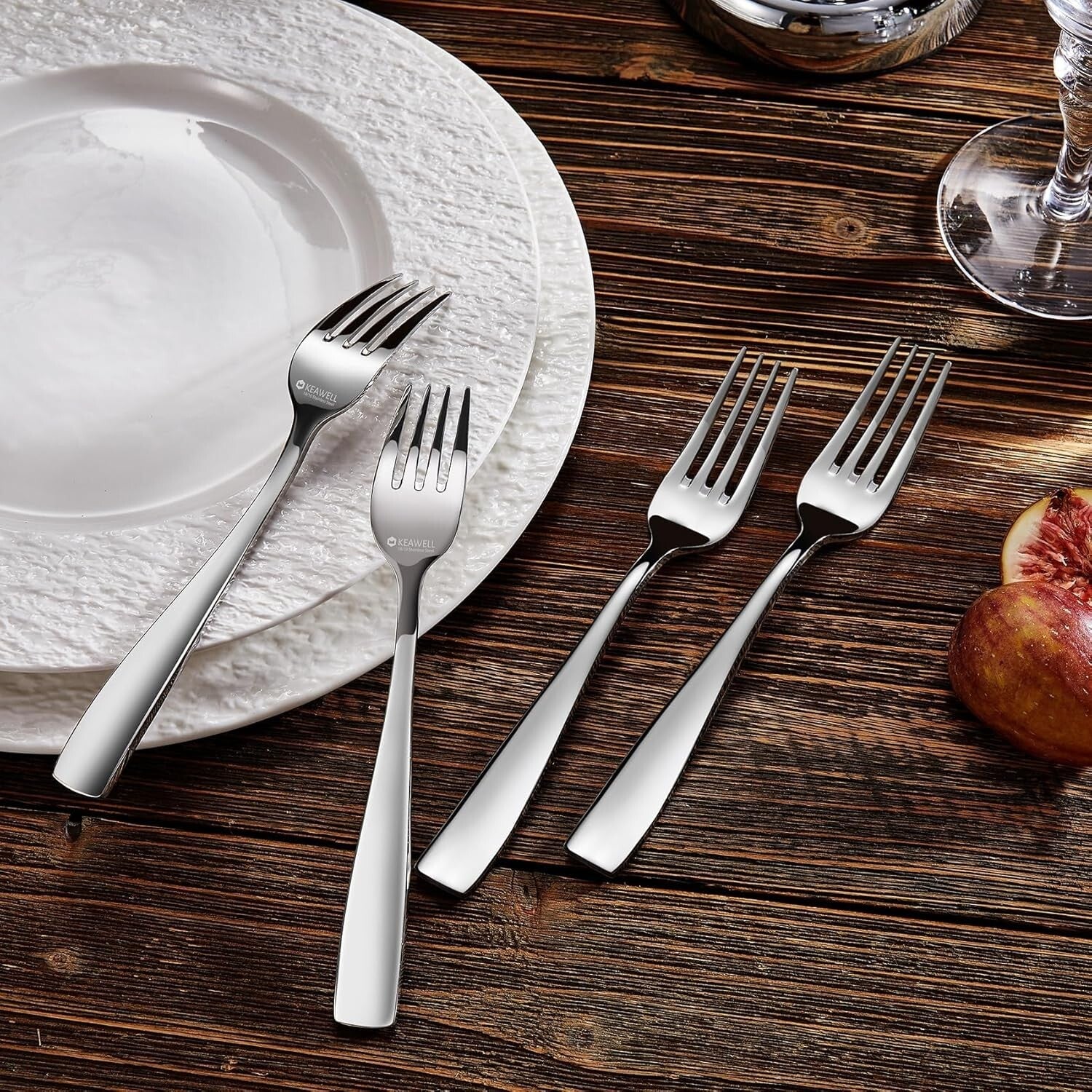 Elegant 65-Piece Stainless Steel Flatware Set - Service for 12, Dishwasher Safe