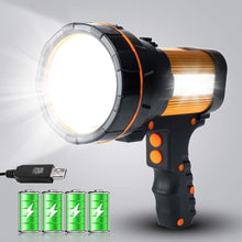 Load image into Gallery viewer, Lightweight 6000 Lumen Rechargeable Handheld Searchlight with Multi Modes