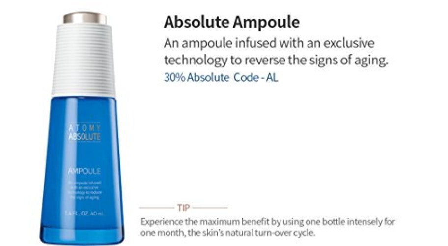 Absolute CellActive Ampoule 40ml - Anti-Aging Serum with Glycerin & Niacinamide