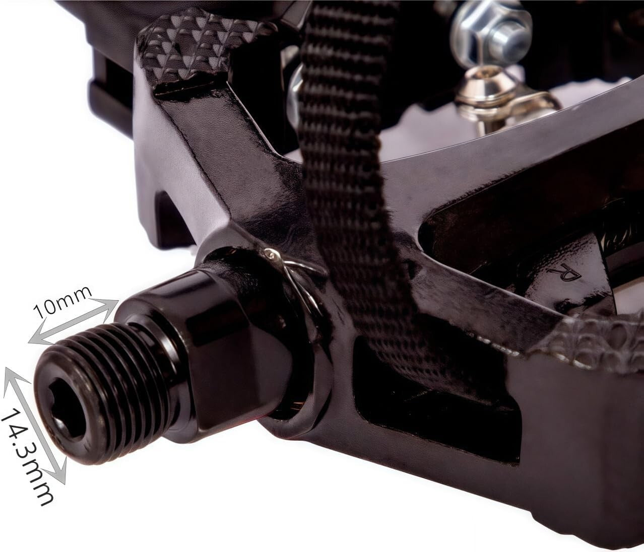 Durable Indoor Cycling Hybrid Pedals with 360 Stability and 12-Month Warranty