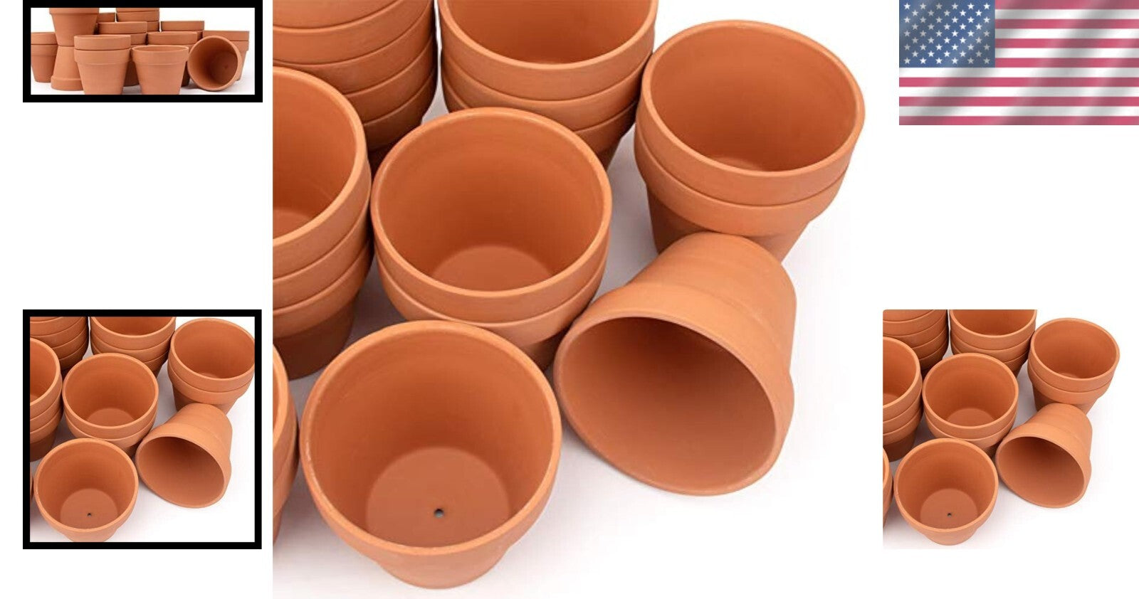 Premium Clay Nursery Pots 26-Pack with Drainage - Ideal for Succulent Displays