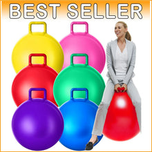 Load image into Gallery viewer, 6-Piece Inflatable Hopper Ball Set - 32 Inch Bouncing Balls with Handles