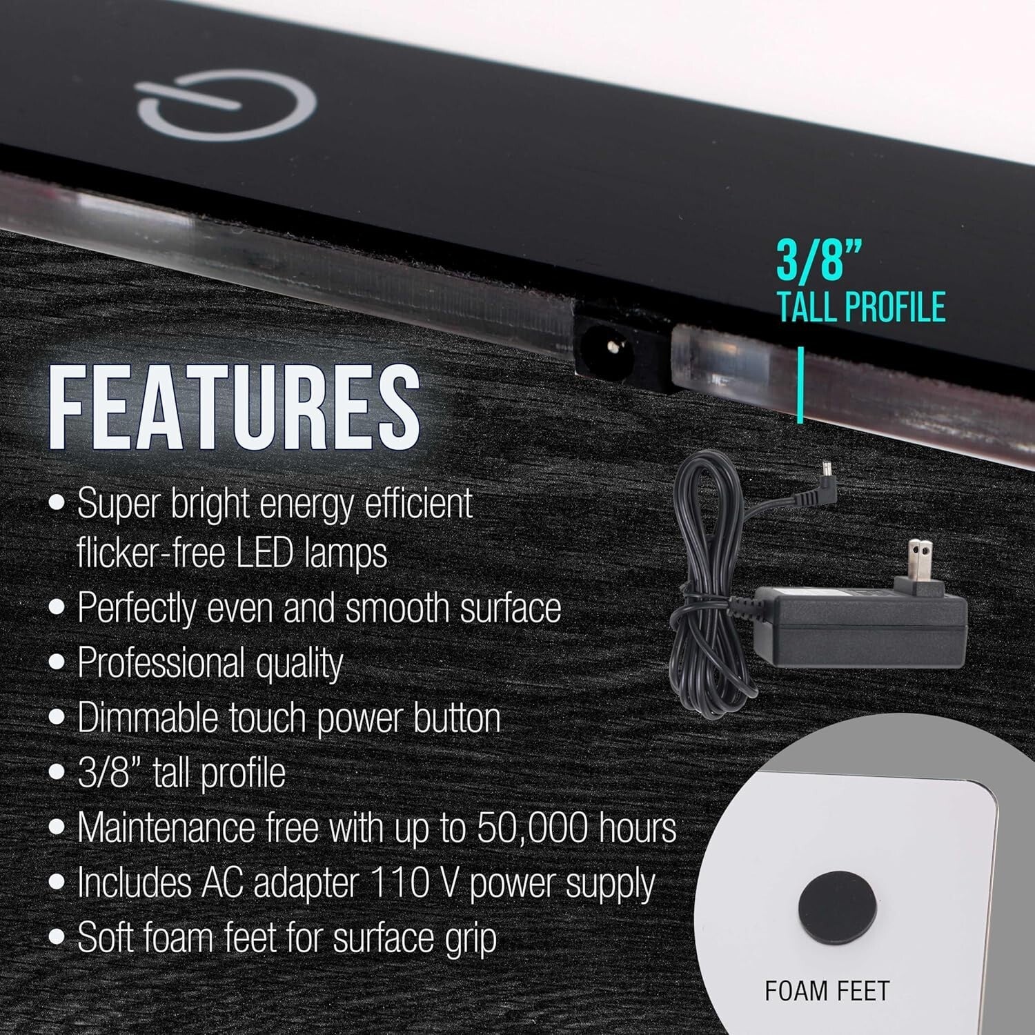 Ultra-Thin 17x24" Portable Dimmable Lightboard - Ideal for Crafting & Drawing