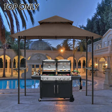 Load image into Gallery viewer, Durable Rectangular Replacement Canopy for Grill Gazebo L-GG001PST-F - Brown