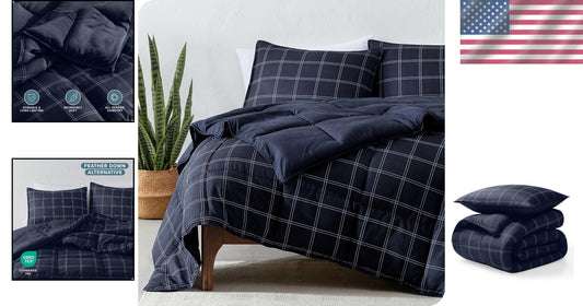 Luxury Down Alternative Comforter Set - Twin/Twin XL with Pillow Sham, Easy Care