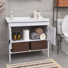 Load image into Gallery viewer, Versatile Waterproof Woven Baskets - 2-Pack for Bathroom and Kitchen Storage