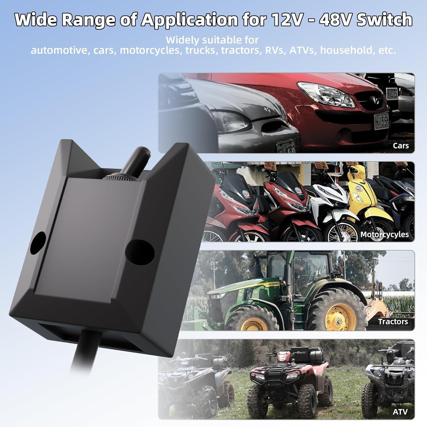 Durable 12V Heavy Duty Toggle Switch - Impact Resistant with Ergonomic Design