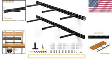 Load image into Gallery viewer, Invisible Floating Shelf Brackets - Easy Mounting for Kitchen &amp; Living Spaces