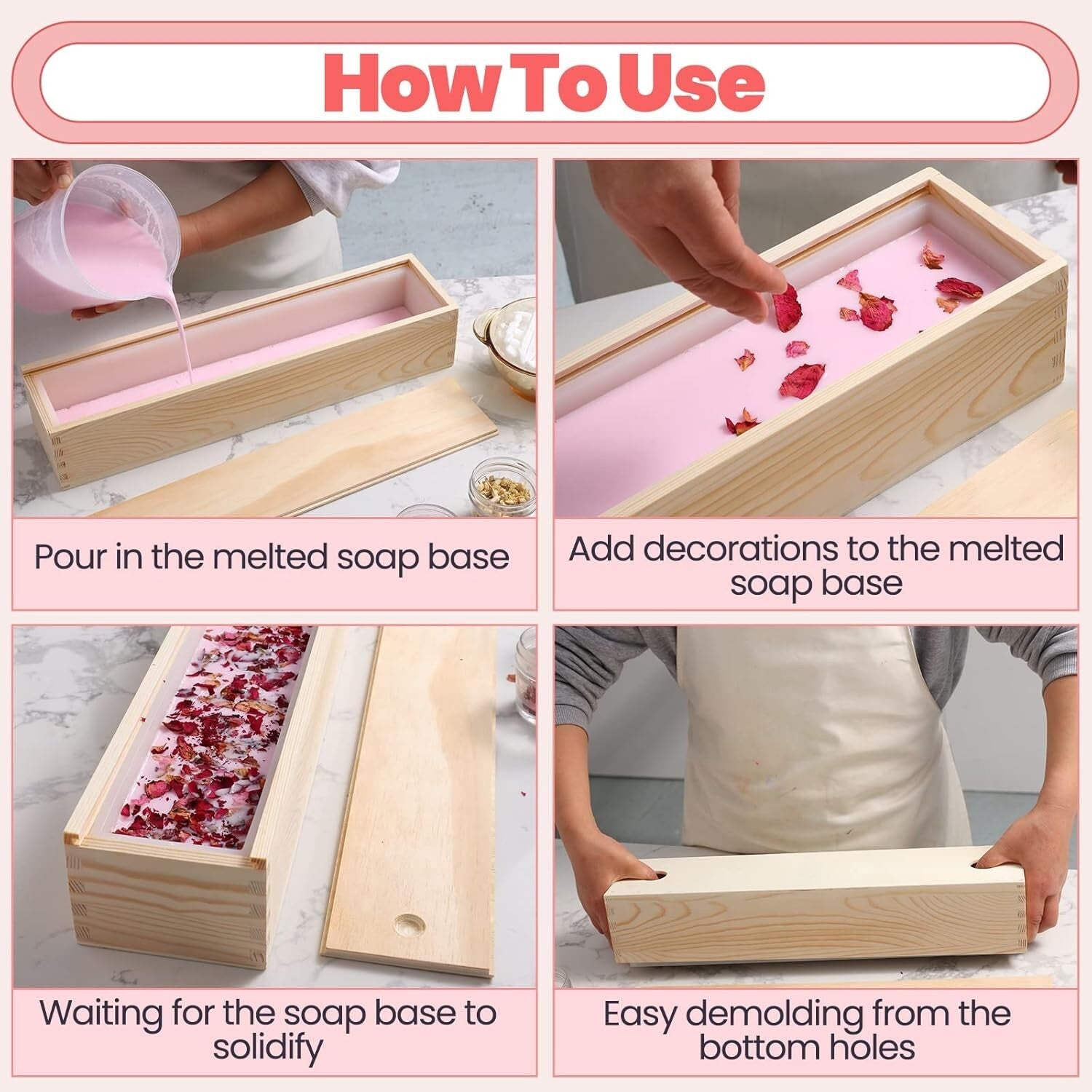 Versatile Silicone Soap Mold for 5 lb Capacity Loaf - No Assembly Needed