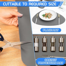 Load image into Gallery viewer, Extra Large 36" Grey Silicone Kitchen Mat - Durable, Dishwasher Safe &amp; Non-Slip
