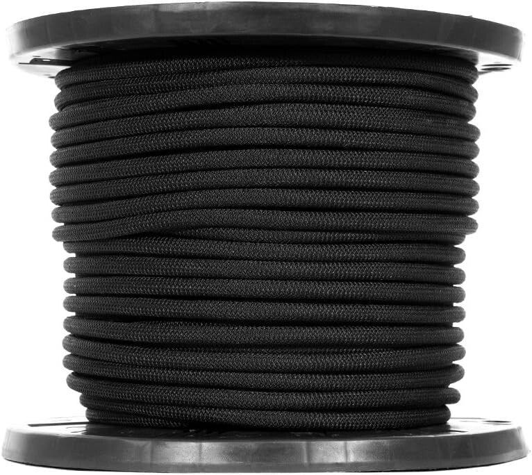 Elastic Bungee Cord - 3/8" x 50' Shock Absorbent for Camping and Crafting Needs